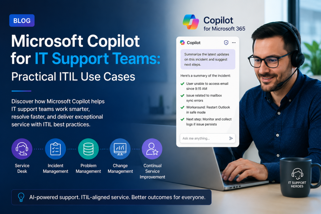 Microsoft Copilot for IT Support Teams: Practical ITIL Use Cases