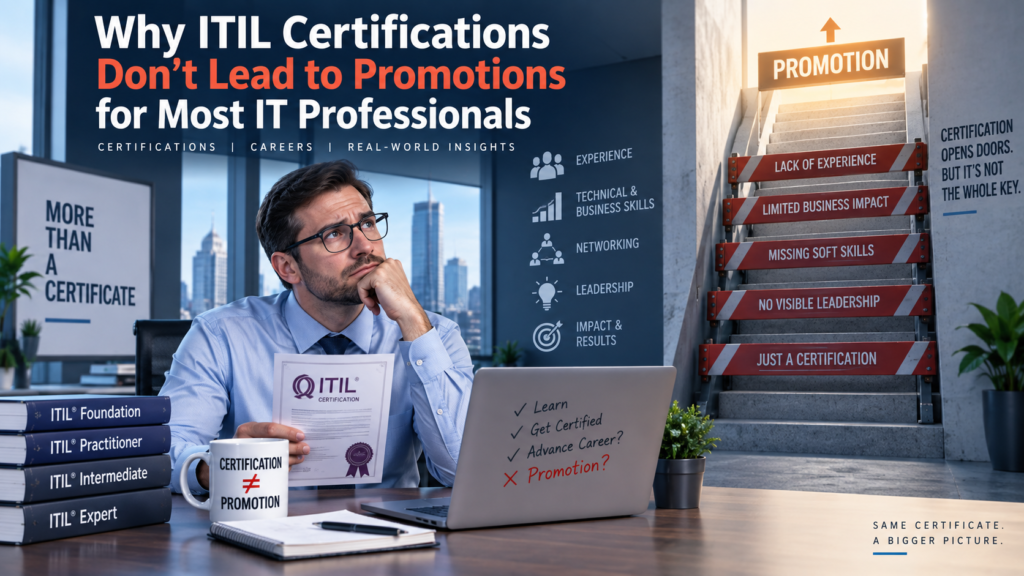Why ITIL Certifications Don't Lead to Promotions for Most IT Professionals