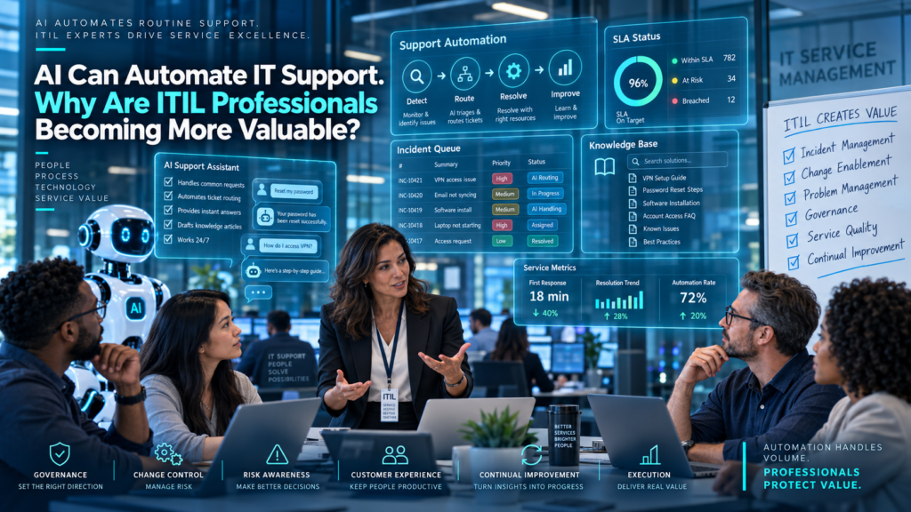 AI Can Automate IT Support. Why Are ITIL Professionals Becoming More Valuable?
