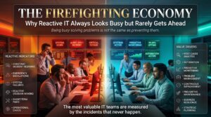 The Firefighting Economy: Why Reactive IT Always Looks Busy but Rarely Gets Ahead