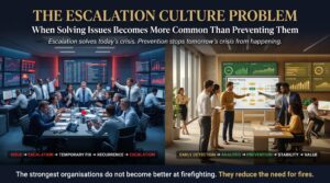 The Escalation Culture Problem: When Solving Issues Becomes More Common Than Preventing Them